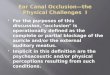 Ear canal occlusion -the physical challenges i