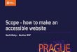 Scope website - how to make an accessible website