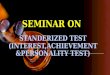 personality achievement interest test