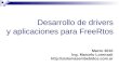 Desarrollo de drivers y aplicaciones para FreeRtos