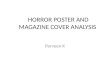 Horror poster and magazine analysis