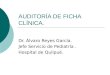 01 Auditoria Ficha Clinica   Dr Reyes