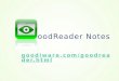 GoodReader Notes