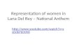 Representation of women in national anthem