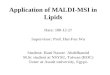 Application of maldi msi in lipid
