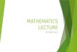 Mathematics Geometric Lecture
