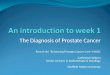 An introduction to prostate cancer diagnosis