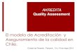 Modelo de acreditacion y aseguramiento de la calidad en chile