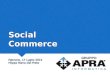 Apra: social commerce