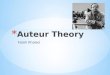 Auteur theory - By Fateh Khaled