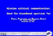 FEU wants broadband_spectrum_for_PPDR