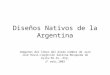 Diseños nativos de la argentina