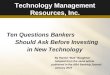 Ten questions bankers should ask   jh user mtg. 5-6-2010