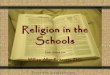 Dr. William Allan Kritsonis (Excellent) Religion in the Schools, PPT
