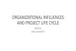Organizational influences and project life cycle