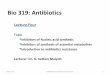 Antibiotics Lecture 04