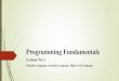 Programming Fundamental Slide No.1