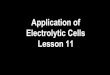 application electrolytic cells