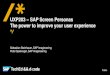 SAP TechEd SAP Screen Personas lecture session UXP203