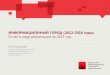 Информационный город (2012-2016 годы) Отчет о ходе реализации за 2013 год