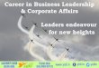 Business leadership and corporate affairs