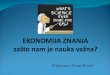 Ekonomija znanja - Zoran Tomic
