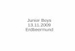 Junior Boys 13.11.09