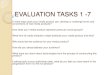 Ollie MacLaurin evaluation tasks 1  7
