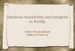Nosql availability & integrity