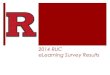 2014 RUC eLearning Survey Results