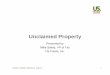 Unclaimed Property – History, Audit Trends and Legislative Developments - Mike Stehly, US Foods, Inc