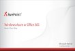 AvePoint Webinar - Microsoft Office 365 or Windows Azure: Have it Your Way