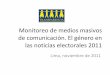El género en las noticias electorales 2011: El caso peruano