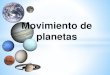 Movimiento de planetas