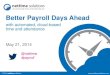 Better Payroll Days Ahead with Automated, Cloud-Based Time and Attendance