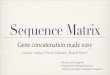 Sequence Matrix: Gene concatenation made easy