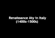 Ahtr 1400 to 1600 italian renaissance final