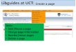 Libguides 2012 create a new page