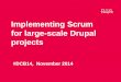 Implementing Scrum for large scale projects (@DCB14)