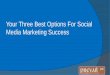 Your Three Best Options For Social Media Marketing