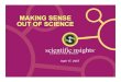Making Sense Out of Science