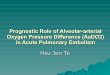 Prognostic Role Of Aa Do2 In Acute Pulmonary Embolism