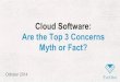 Are Concerns About Using Cloud Software Fact or Fiction?