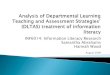 Analysis of Departmental Learning Teaching and Assessment Strategies’ (DLTAS) treatment of information literacy