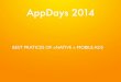 Best pratices de la publicité native  - AppDays 2014