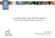 Workshop Tourisme Aix Pays d'Aix. Présentation route des vins de Provence