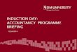 UniSIM Accountancy Programme Briefing 2014