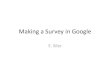 Google surveys