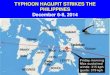 Typhoon Hagupit strikes the Philippines December 7, 2014