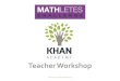 CIT Khan Academy workshop: teacher training presentation